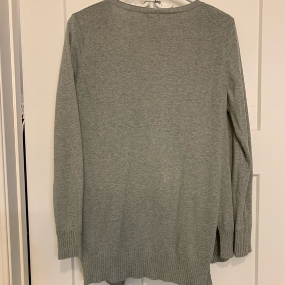 Grey Gap Duster Sweater with high Low hem - Picture 2 of 3